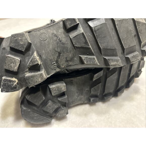 Vintage RO-Search Black Leather Combat Military Jungle Boots Size 11 R - Picture 7 of 8